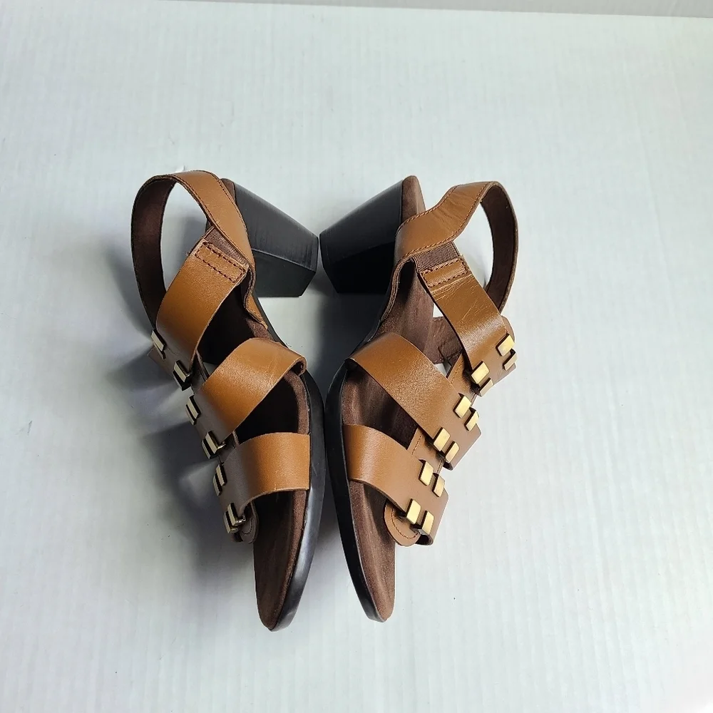 MUNRO brown maggie slingback sandals